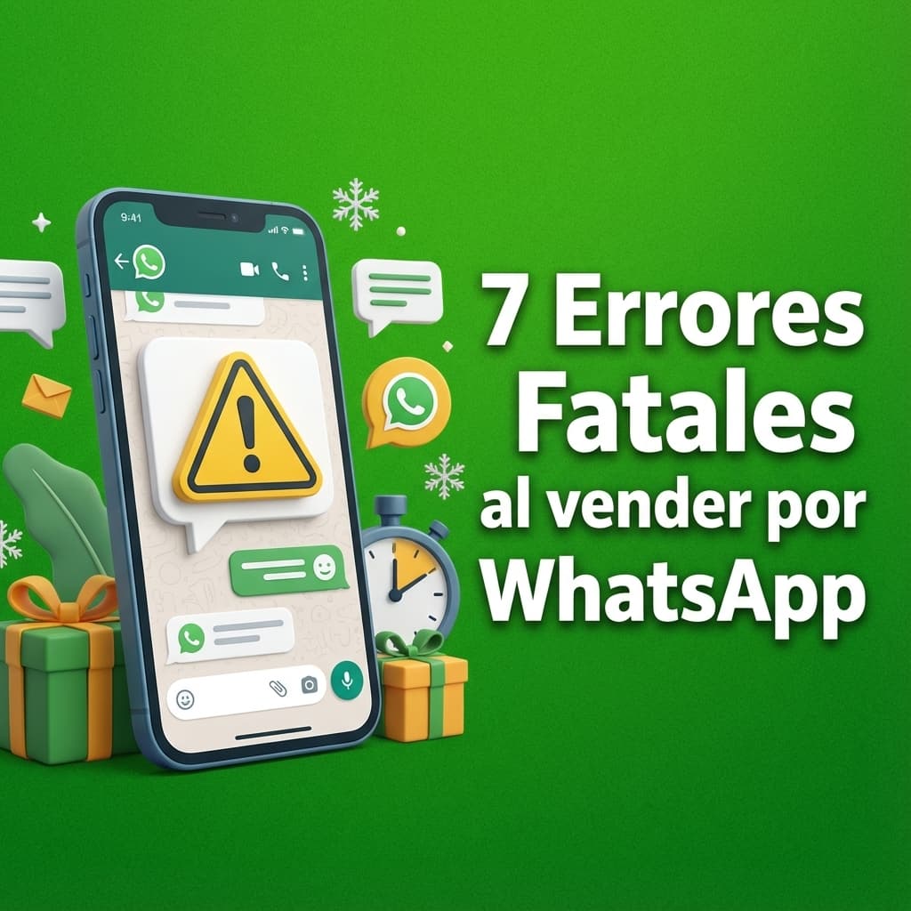 7 Errores fatales al vender por WhatsApp (y cómo evitarlos)