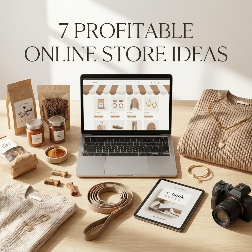 7 Ideas de Tiendas Online Rentables para Emprender en 2026
